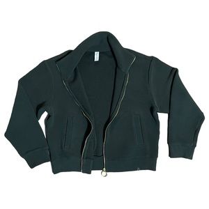 Varley vine long zip black long sleeve sweater shirt size m